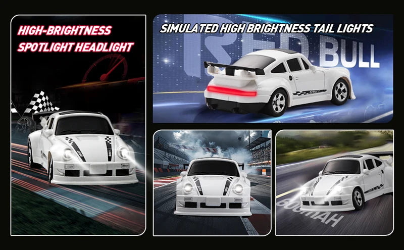 1/64 2.4G High speed Drift Rc Car 4WD Remote Control Car Four Wheel Drive Radio Controlled Mini RTR Racing Model Boy Toy Gift