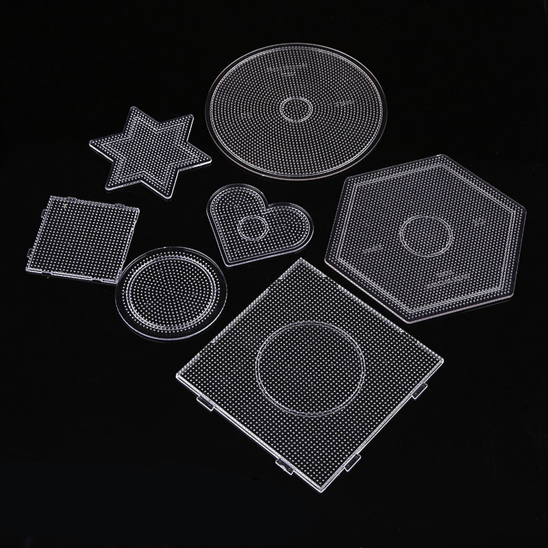 2.6mm Hama Beads Template DIY Perler Square Pegboard Fuse Beads Tool Educational Tangram Jigsaw Puzzle Template Kids Toy