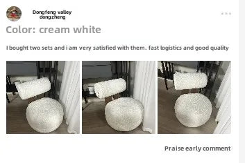 Nordic, Solid Wood, Sofa Chair, Modern, Light Luxury, Cream Style, Living Room, Lazy, Chair, Leisure Chair