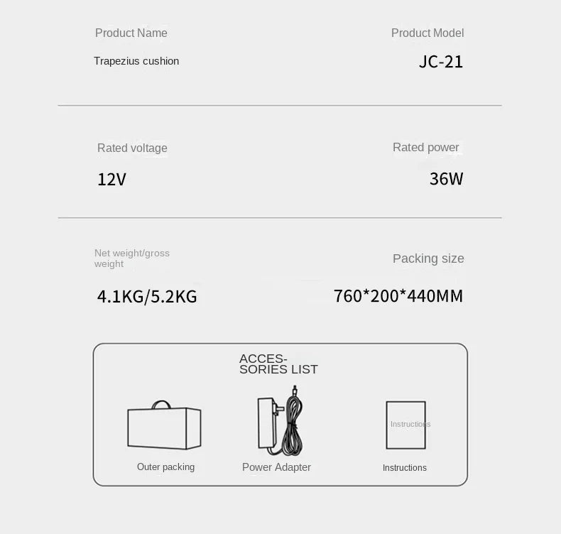 Electric Massage Pad Neck Massage Massager Waist and Neck Dual-purpose with Remote Control Plug Style