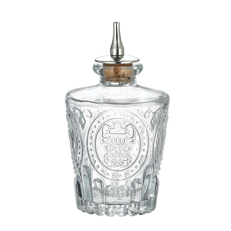 Vintage Cocktail Bitters Bottle with Dasher Top Professional Bar Accessory Bar Tool