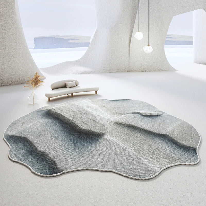 Light Luxury Bedroom Decor Irregular Carpet Large Area Carpets for Living Room Washable Lounge Soft Floor Mat Home Anti-slip Rug