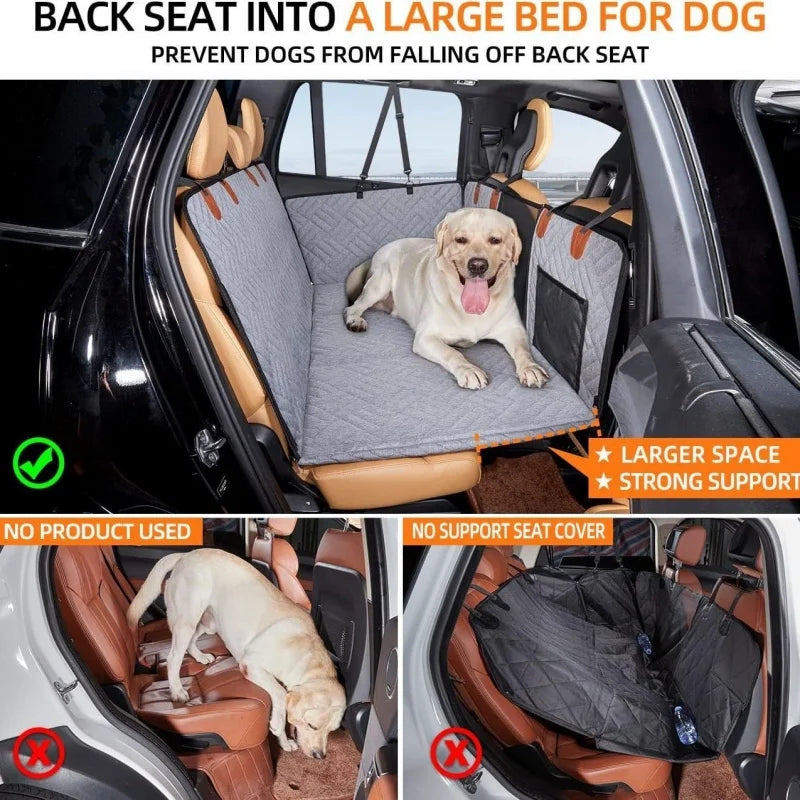Large Pet Back Seat Extender Car Backseat Protector Multipurpose Waterproof Hammock Dog Universal Car Seat Cover Travel Supplies