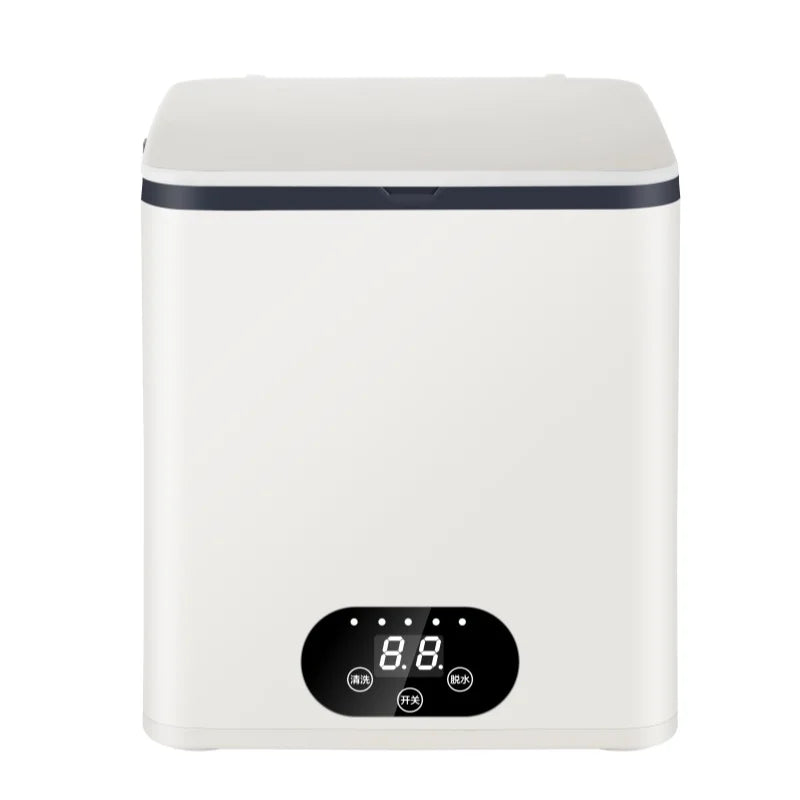 Blue-Purple Antibacterial Mini Washing Machine for Socks Underwear Towels Baby Clothing Small Pieces of Laundry Compact Washer