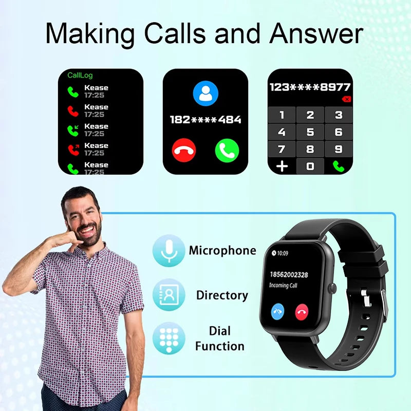 For Xiaomi Watch 5 Upgraded Smart Watch Men Woman Bluetooth Call Sports Fitness Heart Rate IP68 Waterproof Smart Watch 2026 New