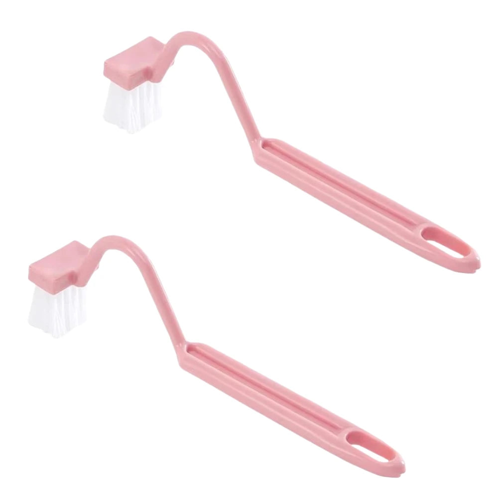 Toilet Brush S Shape Portable Toilet Cleaner Curved Edge Corner Handle Bathroom Supplies Cleaning Household Tools Accessories