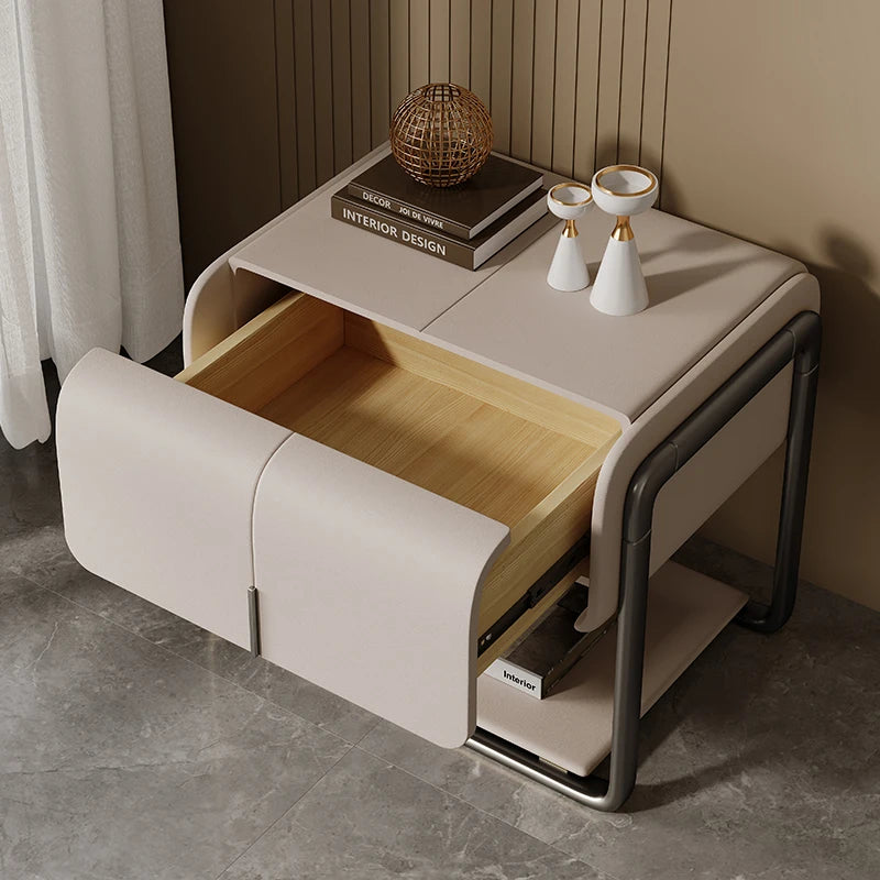 Minimalist Design Nightstands Modern Aesthetic Classic Storage Bedside Table Space Saving Bedroom Tables De Nuit Room Furnitures