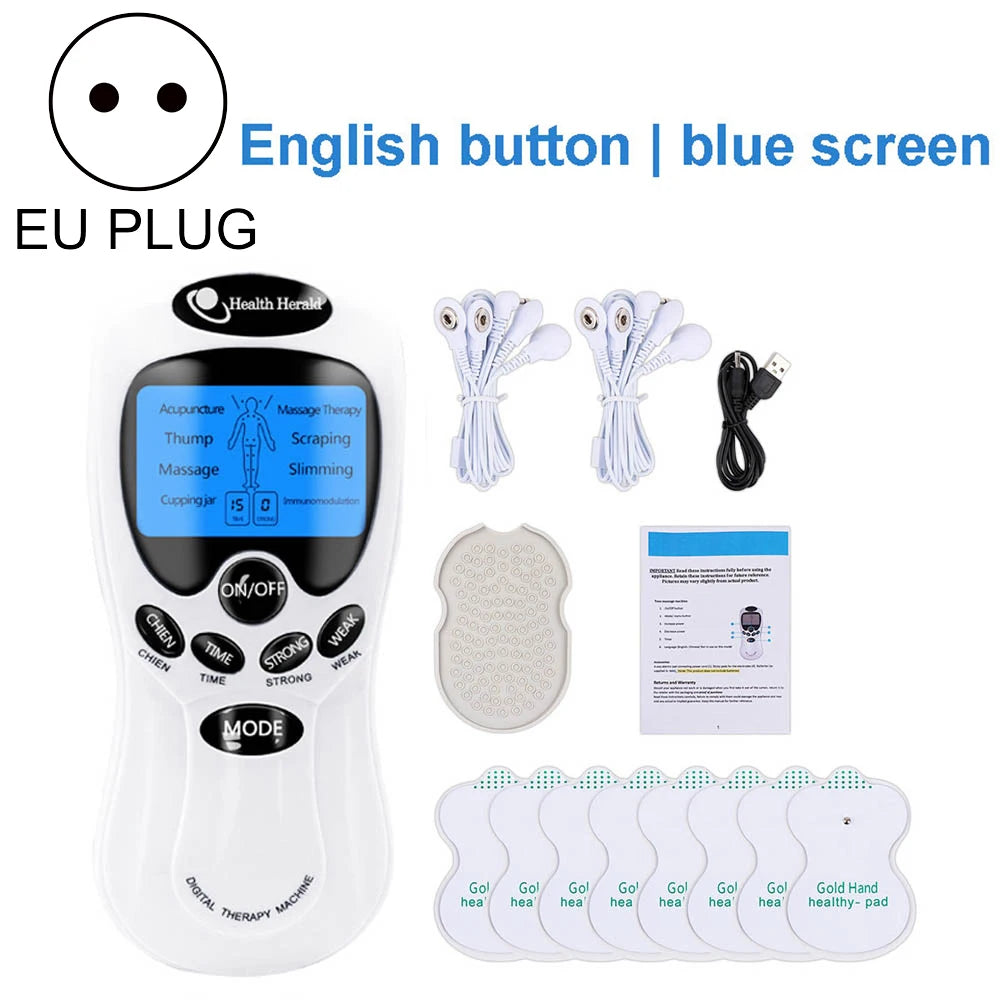 EMS Tens Machine Physiotherapy Electric Tens Unit Relaxation Belly Body Massager Health Care Muscle Stimulator Electrostimulator