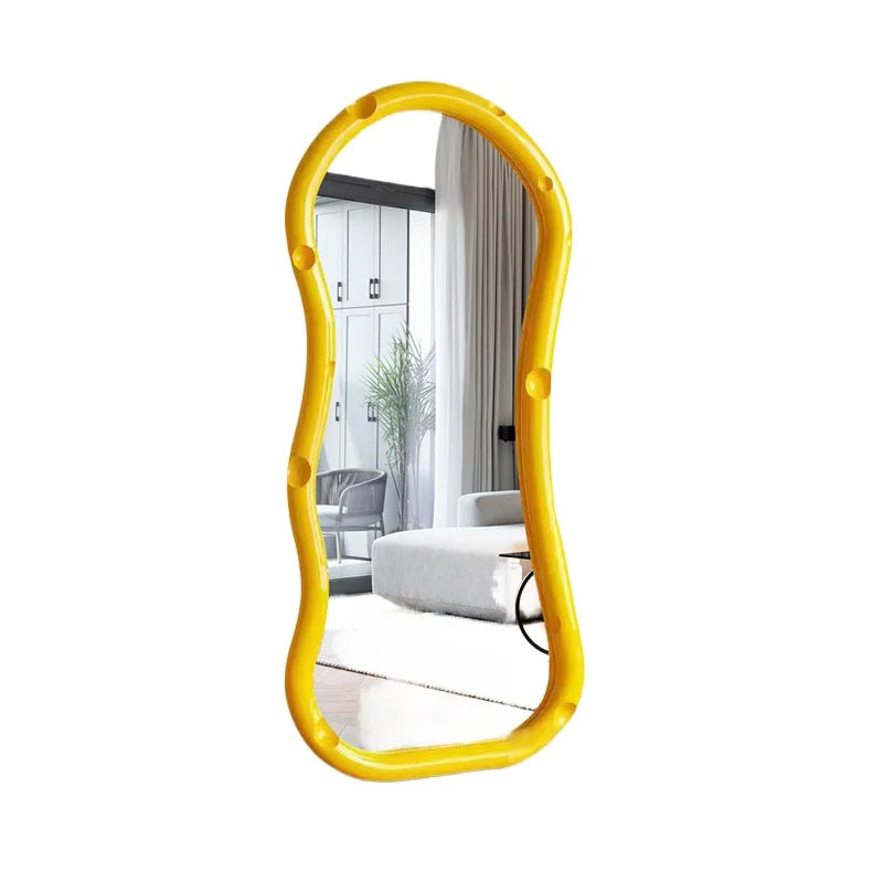 Oval Cute Mirrors Full Body Standing Nordic Princess Bedroom Mirrors Full Body Living Room Espejos Decorativos Room Decoration