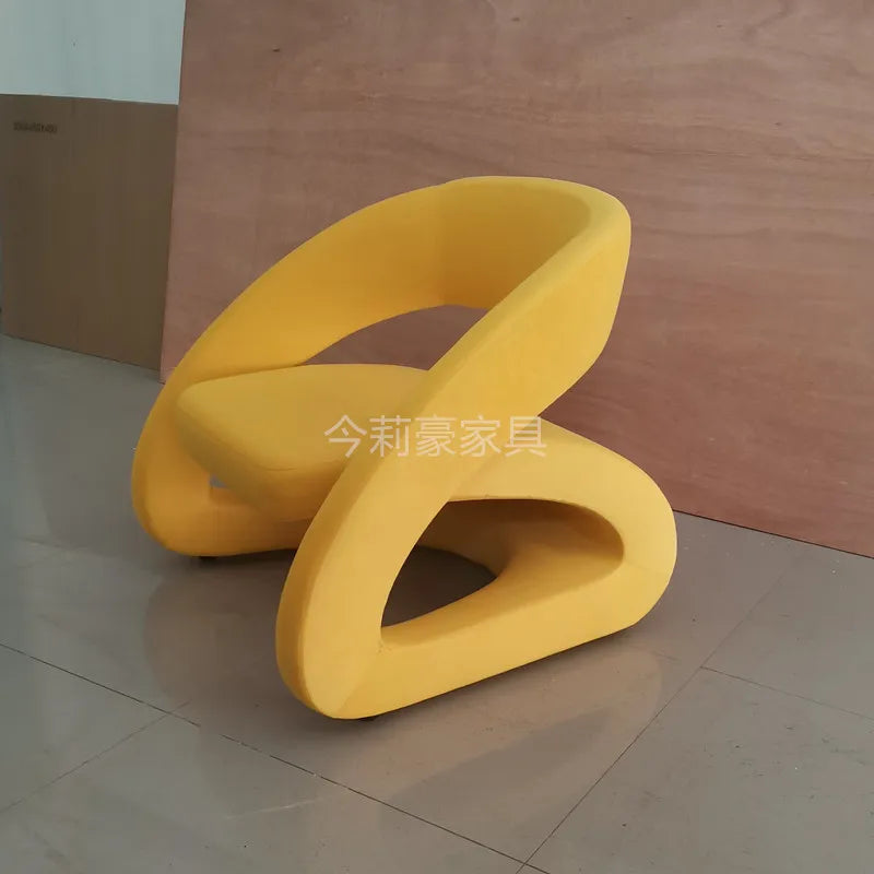 Lazy Nordic Living Room Chairs Red Leisure Comfy Puffs Modern Bedroom Chairs Lounge Design Hotel Sillas De Sala Home Furniture