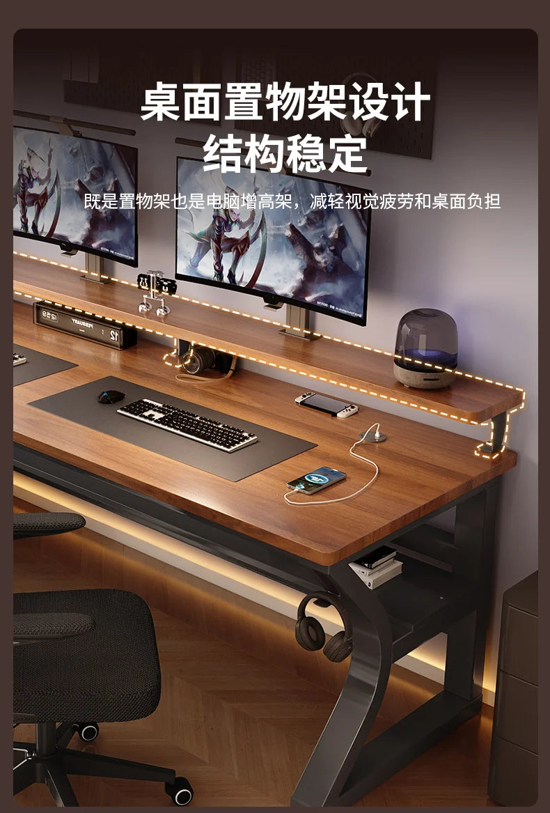Wooden Designer Modern Office Desks Luxury Home Writing Large Laptop Computer Desks Gaming Standing Escritorio Furniture