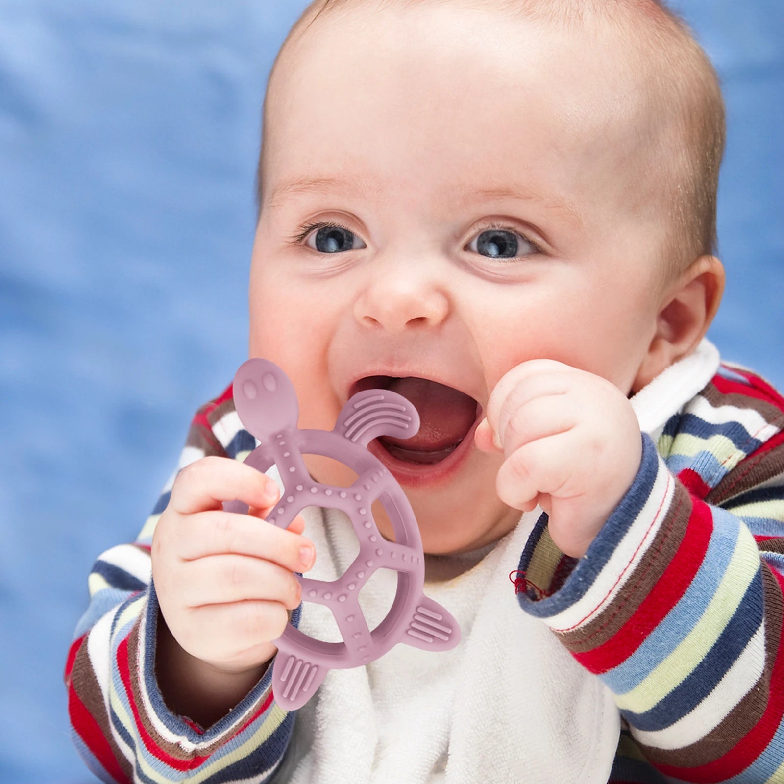 1pc Baby Silicone Teether Rodent Cartoon Animals Food Grade Silicone Turtle DIY Teething Toys For Teeth Rod Teethers Gift