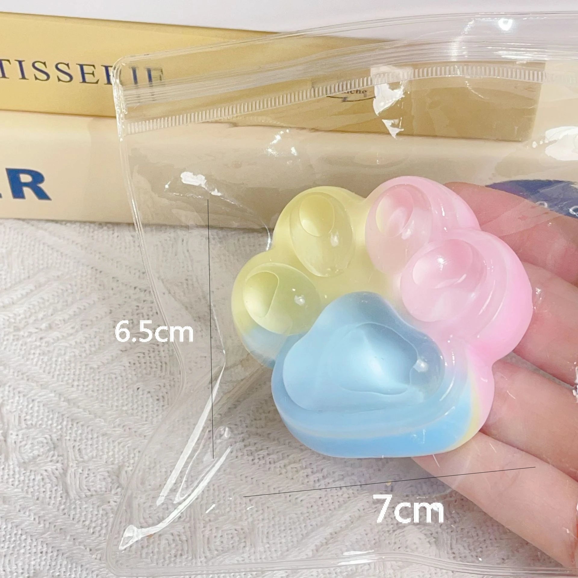 Squishy Cat Paw Soft Jelly Feel Squeeze Toy Anti-Stress Fidget Toys for Kids Adults Anxiety Relief Soft Taba Squishy Toys