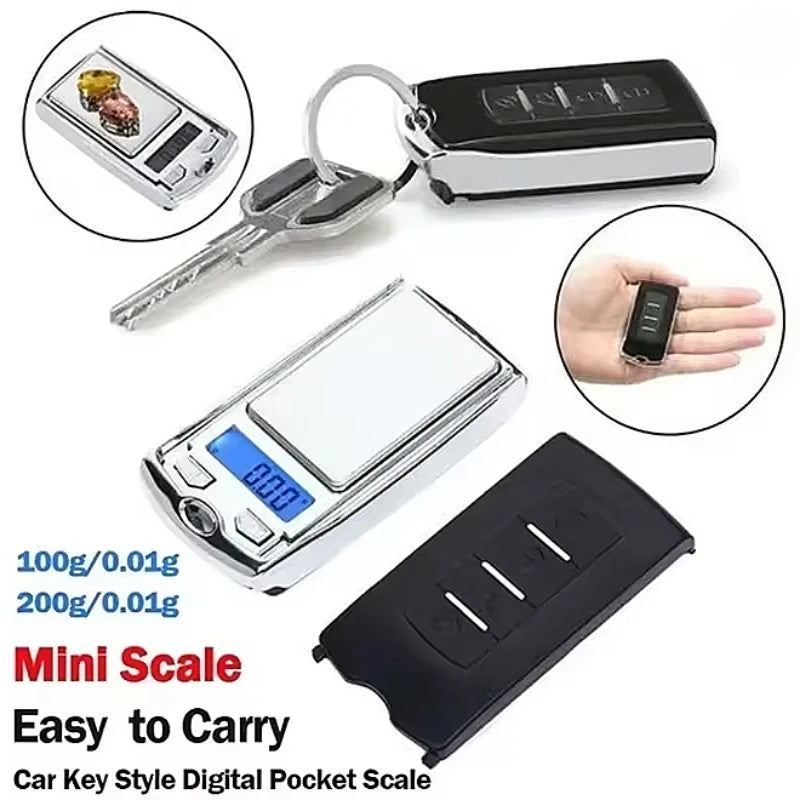 1PC Portable Mini Digital Pocket Scales 100g 0.01g for Gold Sterling Jewelry Gram Balance Weight Car Key Electronic Scales