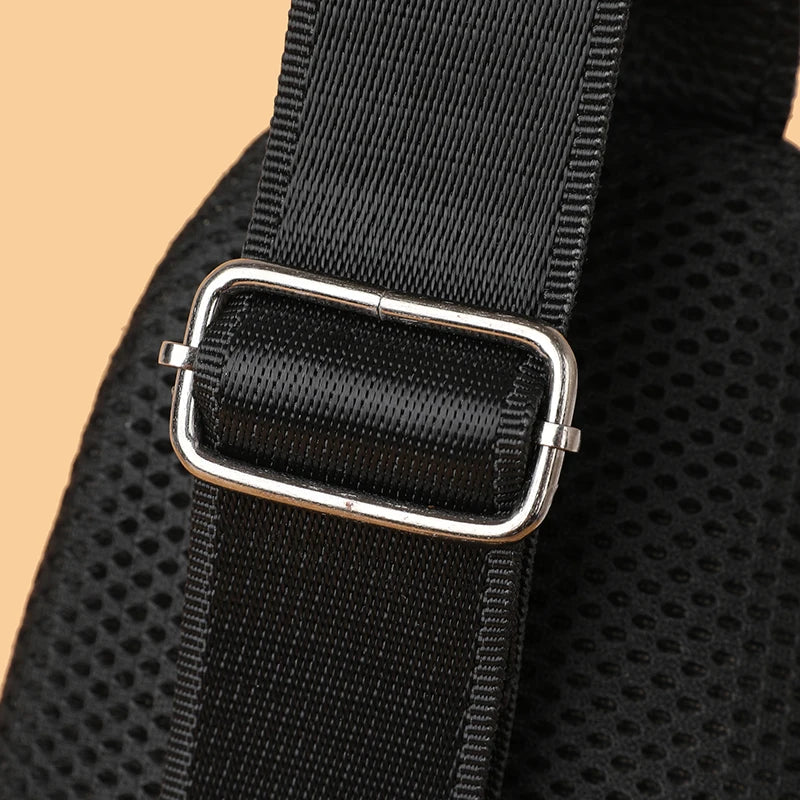 100% Genuine Leather Men Chest Bag Male Shoulder Bag Messenger Bag Casual Crossbody Bag Fashion Men's Purity Handbag