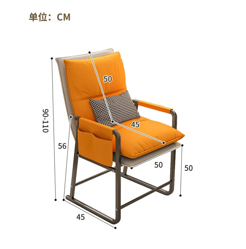 Comfortable Computer Chair Home Ergonomic Office Long Sitting Single Study Adjustable Reclining Desk Gaming Lumbar Support