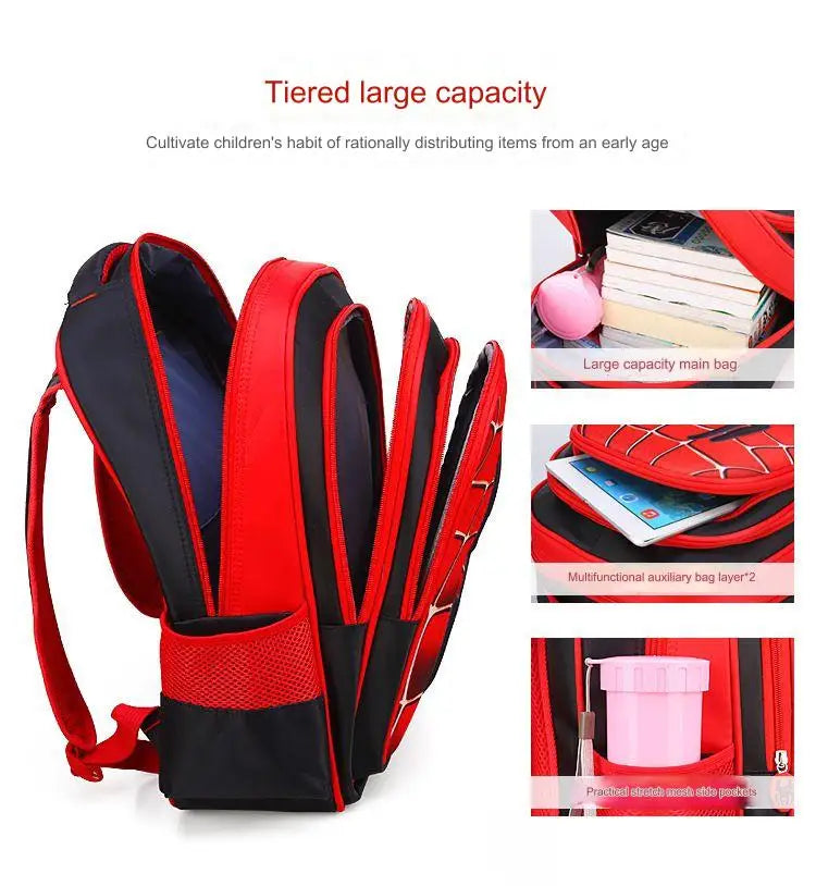 Spider King 3D Kids Backpack - Durable and Stylish Design!