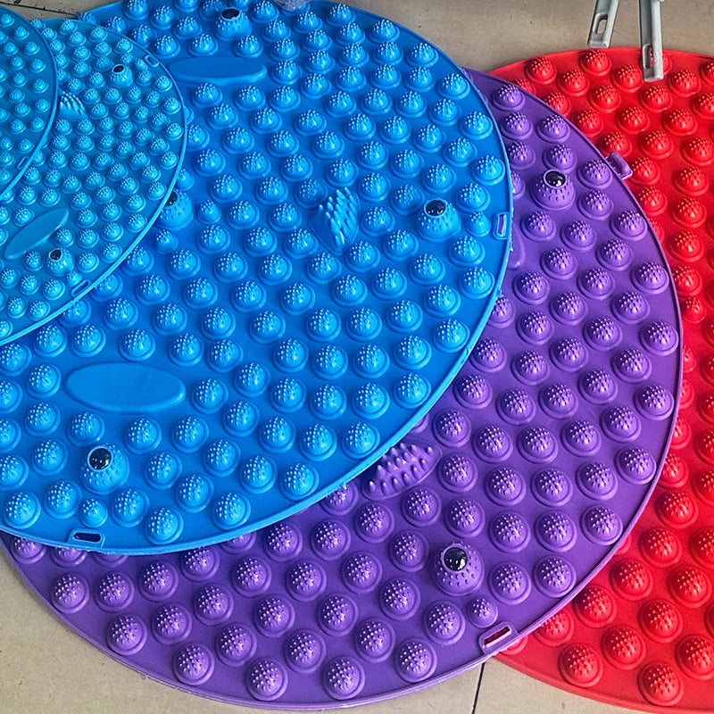 Finger Press Foot Massage Board for Household Use, Bamboo Shooting, Stepping on Finger Board, Thick Circular Foot Massage Pad