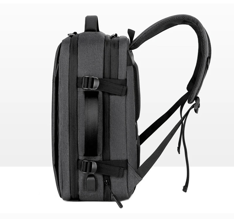 Travel Backpack Men Business Backpack School Expandable USB Bag Large Capacity Laptop Waterproof Fashion Backpack