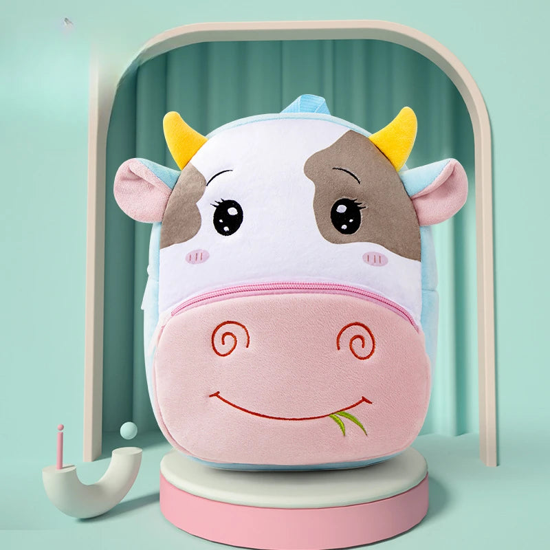 Popular Plush Backpack for Kindergarten Boys and Girls Children's Backpack for Babies Anti Lost Backpack for Babies Super Cute