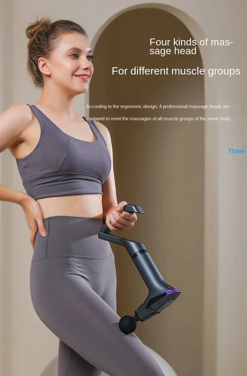 Hot Selling Long-handle Electric Massage Gun: Multifunctional for Muscle Relaxation, Deep Tissue Percussion Relief