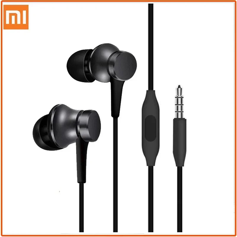 Original Xiaomi in-ear Sport Headphone with Mic Headset for Phone Xiaomi Samsung Huawei-Piston 3 Earphone Bass Wired 3.5MM