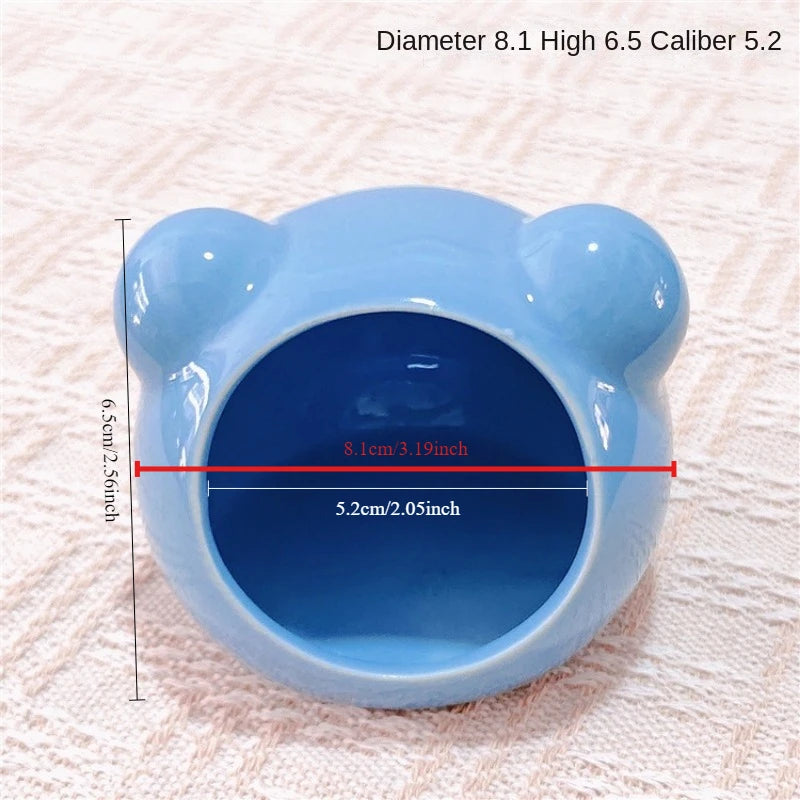 Ceramic Hamster Nest Summer Cooling Pet Ice House Ceramic Nest Dutch Pig Golden Bear Sleeping Nest Ceramic SummerHouse NewDesign