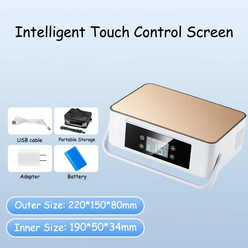 Portable Insulin Refrigerated Box Small Mini Refrigerator Car Mounted Household Travel Rechargeable Medicine Refrigerated Box