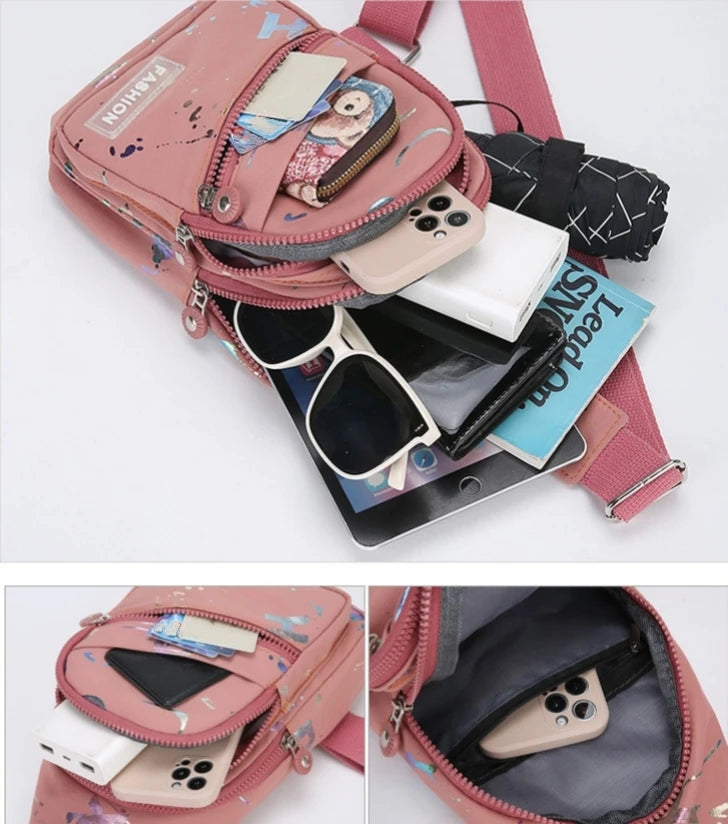 Chest Bag Crossbody Small Sling Backpack Sling Bag for Women, Chest Bag Daypack Crossbody for Travel Sport Crossbody Backpack