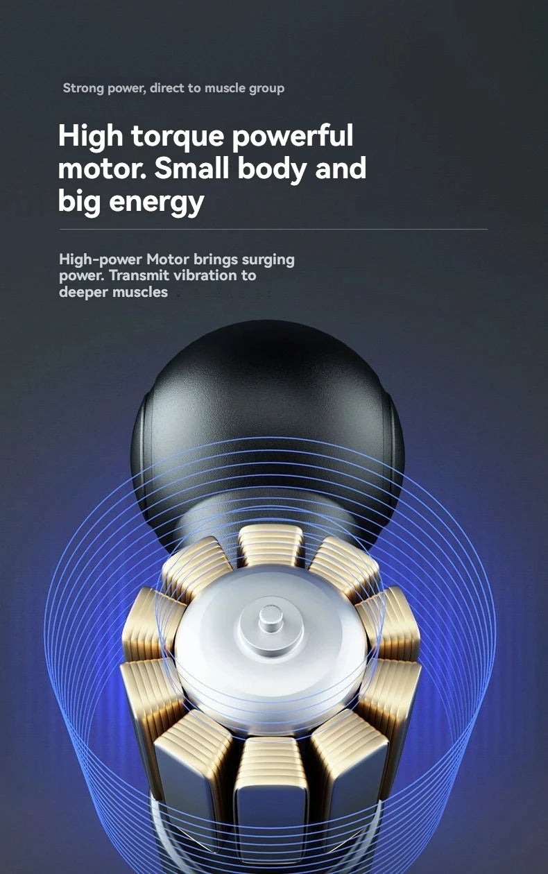 2025 New Mini Massage Gun USB Portable Muscle Relaxation Vibrating Fitness Equipment for Neck Back Shoulder Pain Relief