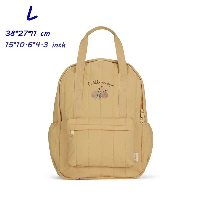 KS Brand Mommy Bag Travel Children Kid Cherry Backpack Primary Schoolbag Baby Waterproof Print Kindergarten Bags Boys Girls Gift