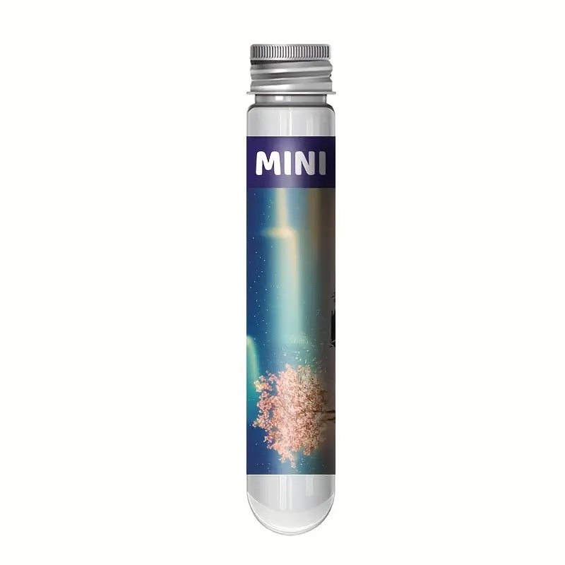 150pcs Test Tube Puzzle Strolling In The Rain Mini Travel Puzzle Gift Christmas House Paris Tower New Year