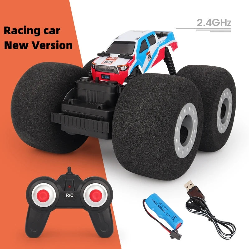 RC Car Stunt Drift Soft Big Sponge Tires Buggy Vehicle Model Radio Controlled Machine Remote Control Toys For Boys Gifts Indoor