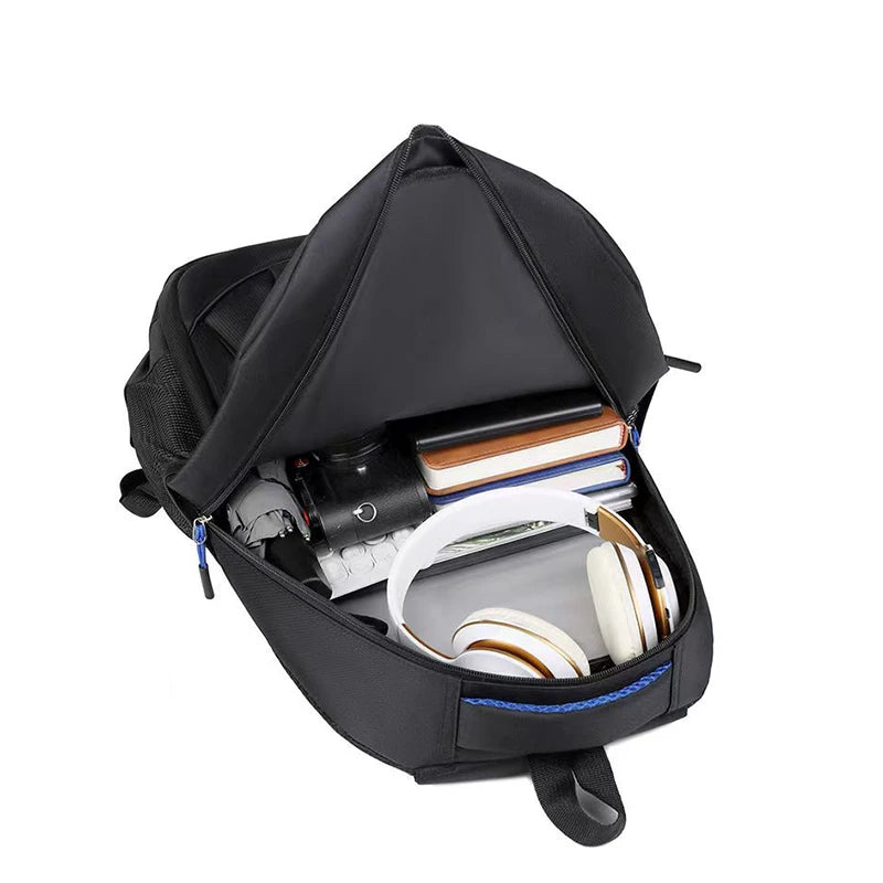 Men's and Women's Double-Shoulder Backpack - Solid Color - Business Travel, Business Trip, Commuting, Casual Use