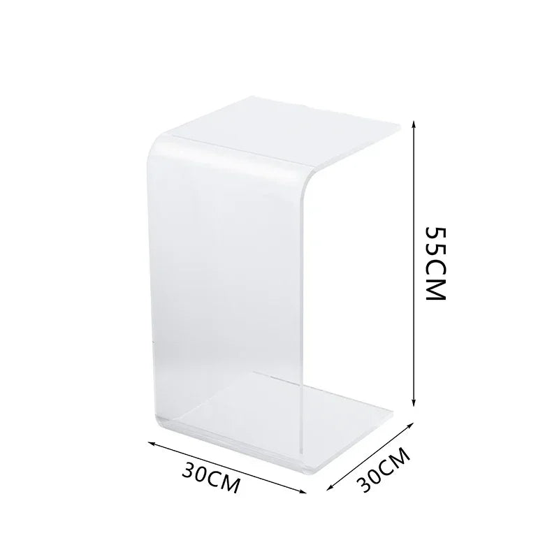 Acrylic Coffee Tables Sofa Small Side Table Modern Bedroom Nightstands Piaochuang Tea Desk Storage Desks Nordic Furniture