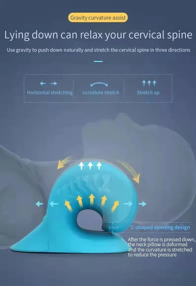 Cervical Massage Pad, U-Shaped Pad, Shiatsu Gravity, Neck And Shoulders Relaxation