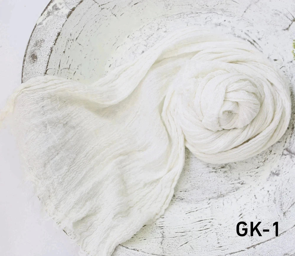 Professional Stretchable Wrapping Newborn Photography Props Soft Cotton Gauze Wraps Blanket Studio Baby Styling Props Accessory