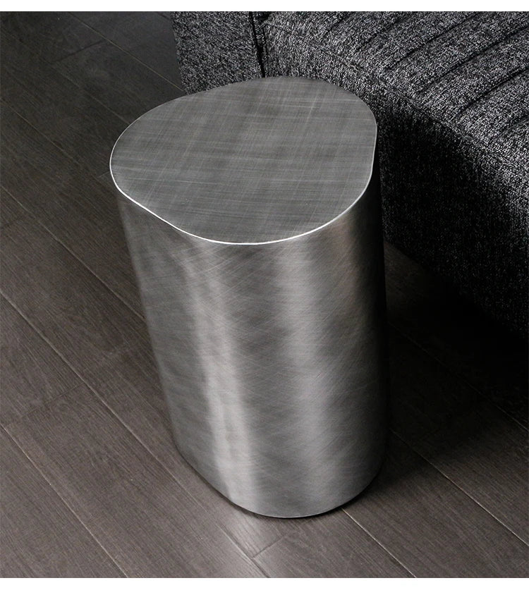 italian design antique graphite steel coffee table silver gold metal side table for living room modern