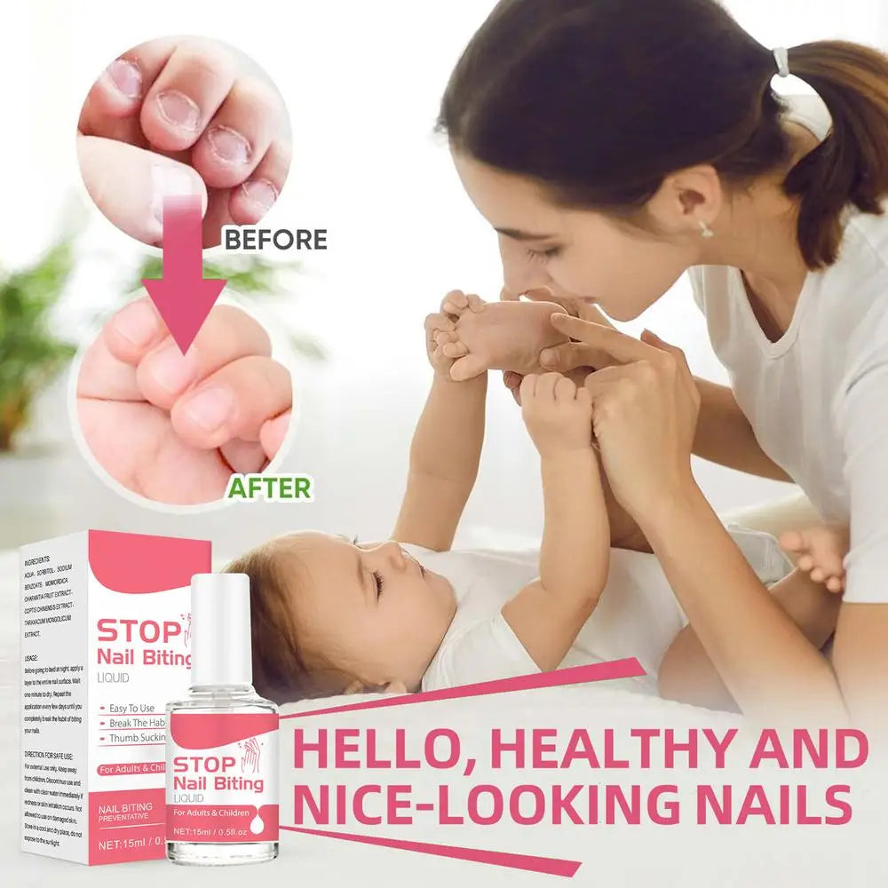 15ml Liquid To Stop Nail Biting 0.5fl oz Anti Bite Nail Polish Anti Nail Biting For Kids Care For All Ages Stop Thumb Sucking