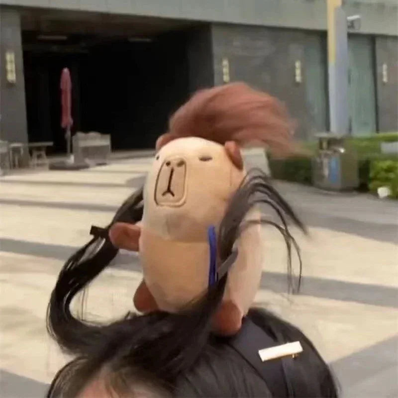 Headband Funny Capybara Hair Hoop Women's Cute Face Wash Headband Funny Plush Hair Band Baby Photography Accessories