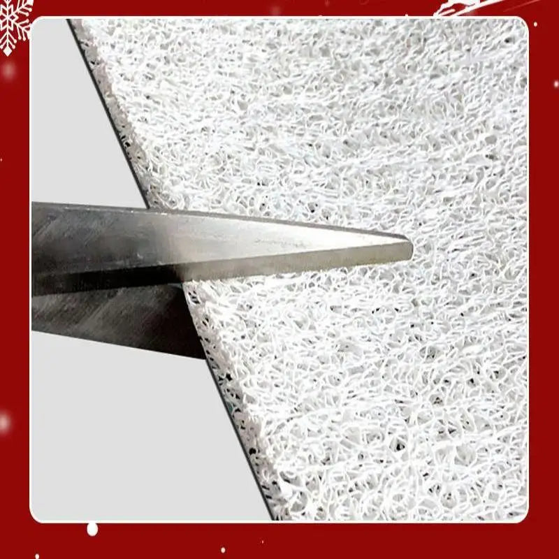 Christmas Festive Style Wire Loop Mat Carpet For Living Room Entrance Door Non-Slip Home Decoration