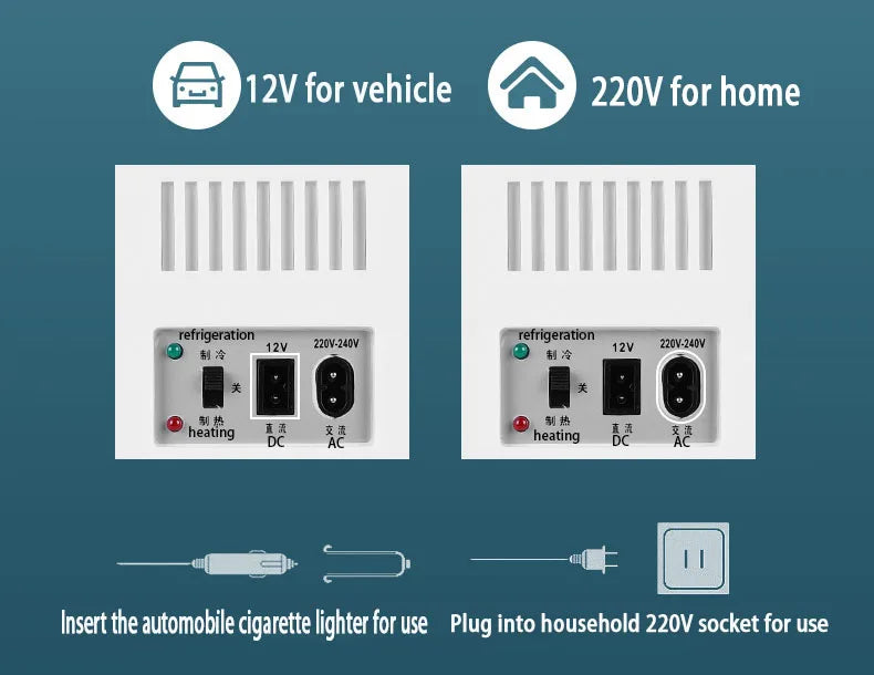 8L Mini Beauty Cosmetics Storage Refrigerator Mirror Car And Household Dormitory Office Fruit Beverage Breast Milk Cold And Hot