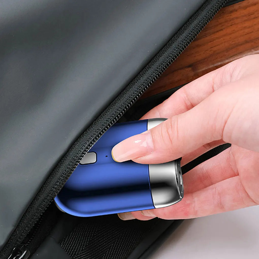 Mini Double Head Electric Shaver USB Rechargeable Waterproof Travel Rotary Razor Portable Men Hair Beard Trimmer Electric Razor