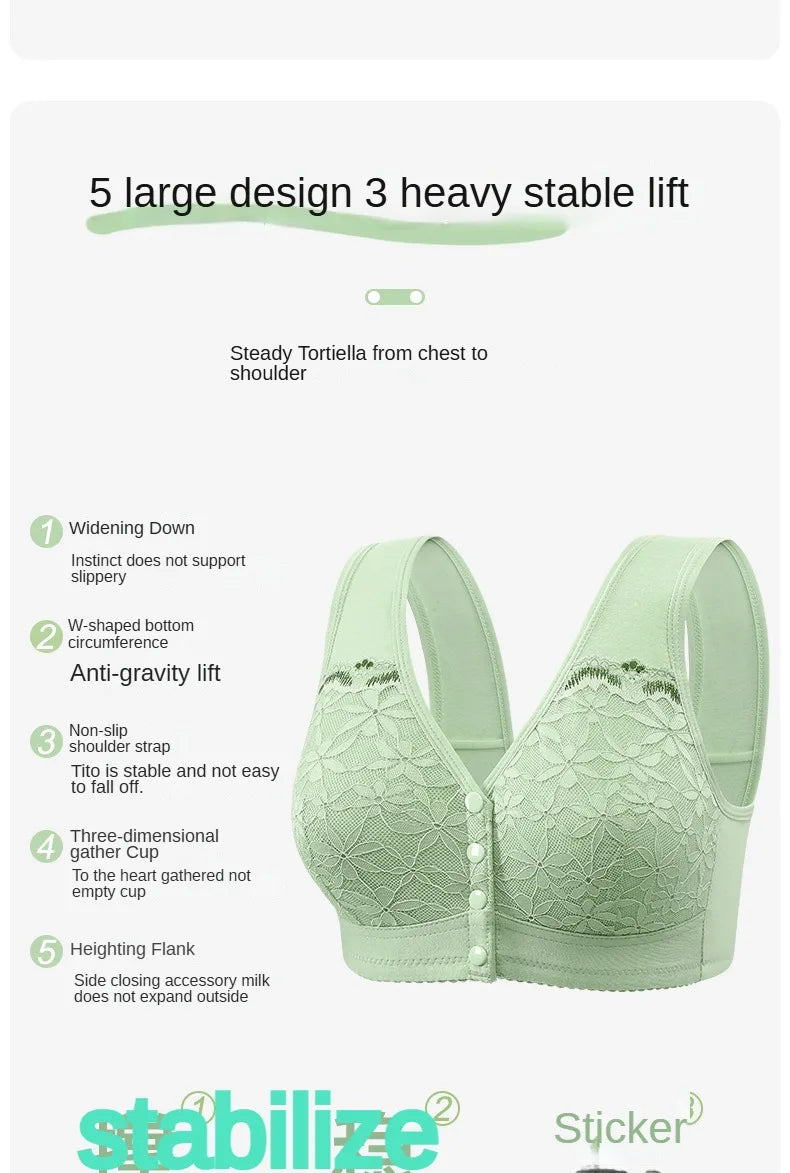 Comfort  Peace Mind Maternity Clothing Pregnant Mother Breastfeeding Bra Front Buckle Ultra-thin Mold Cup Fixed Shoulder Strap