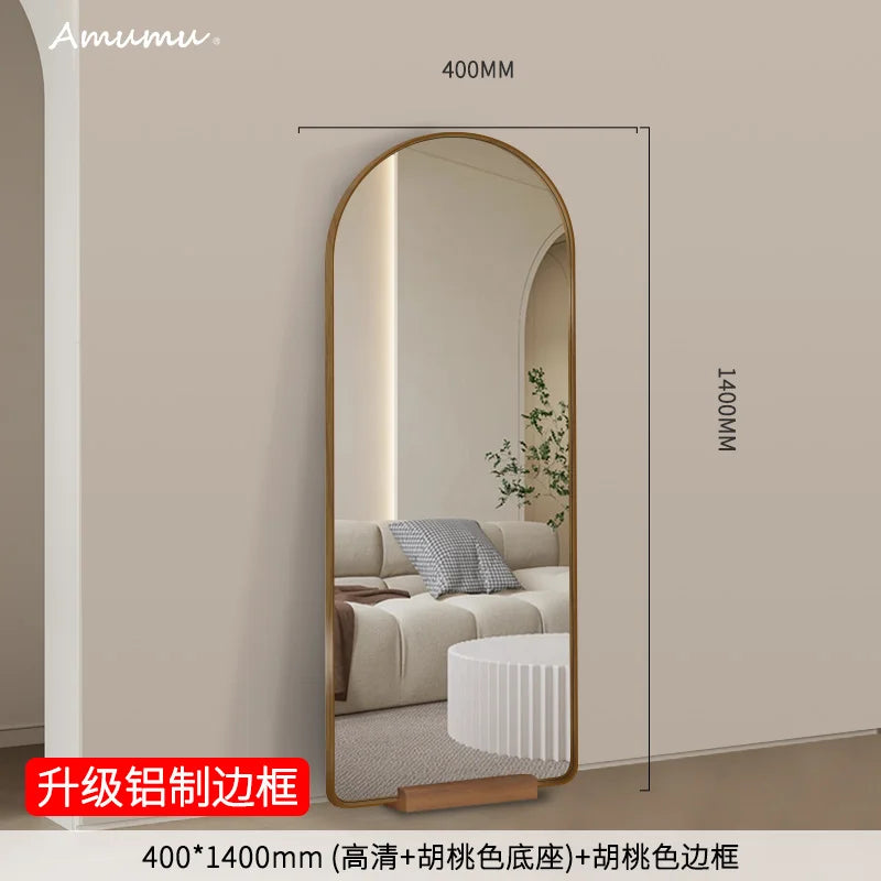 Funky Floor Mirror Standing Bathroom Bedroom Luxury Long Men Full Body Modern Mirror Decoration Espelhos Living Room Decorations