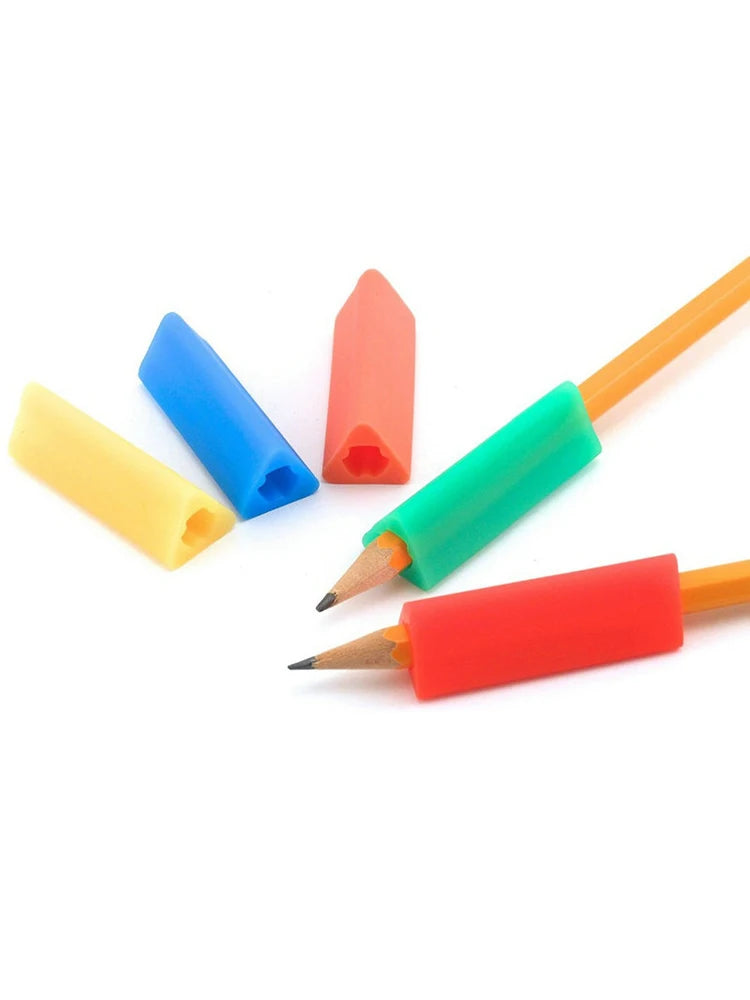 5PCS Silicone Pencil Topper Fun Silicone Baby Teether Pencil Cap Sensory Toy for Kids Children Autism ADHD Chew Tools