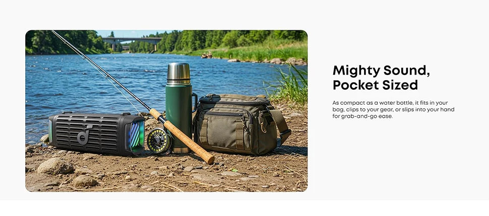 Soundcore Boom 3i by Anker Rugged Outdoor Speakers IP68 Waterproof Floating Playback Saltwater-Resistant BassUp 2.0 16H Playtime