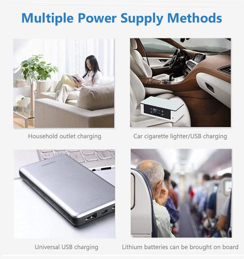 Insulin Cooler Portable Refrigerator USB Charging Medication Low-Temperature Storage Box Small Car Refrigerator  For Family