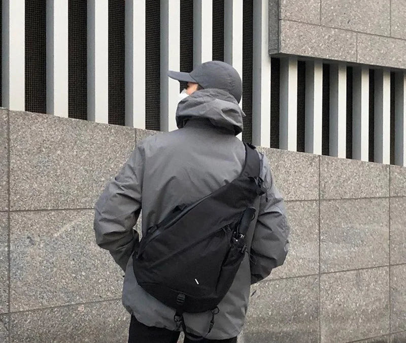 Large Capacity Men's Chest Pack Casual Hip Hop Travel Unisex Crossbody Bag High Quality Nylon Storage Shoulder Bag Free Shipping