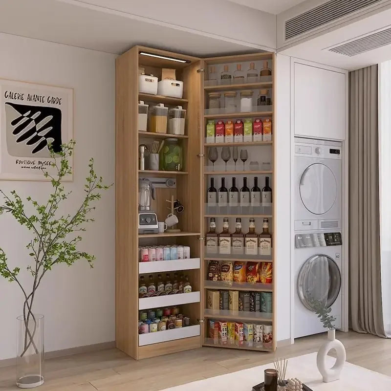 Snack Storage Cabinet Wine Cooler Sideboard Dining Cabinet Against The Wall All-in-one Pantry Cabinet Living Room Custom Size